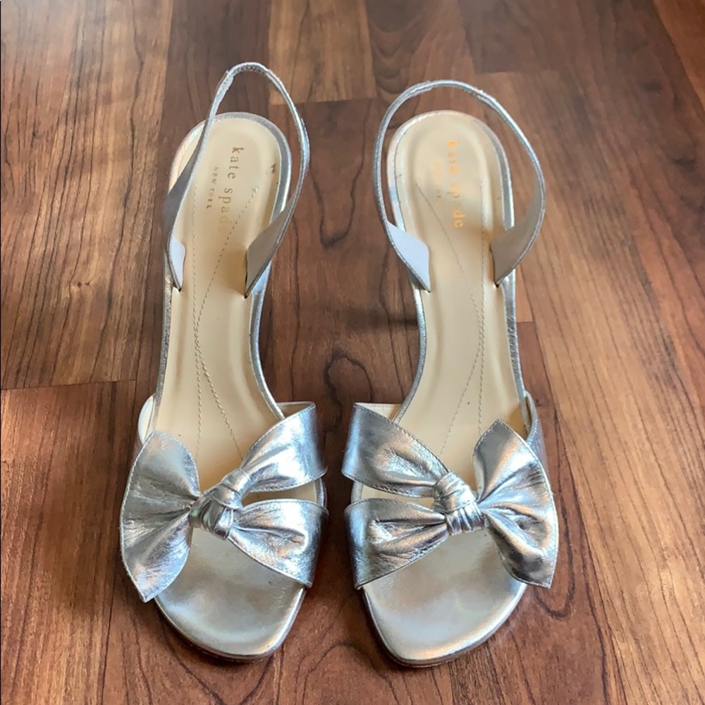 Kate Spade Lora Slingbacks - Silver 9.5M